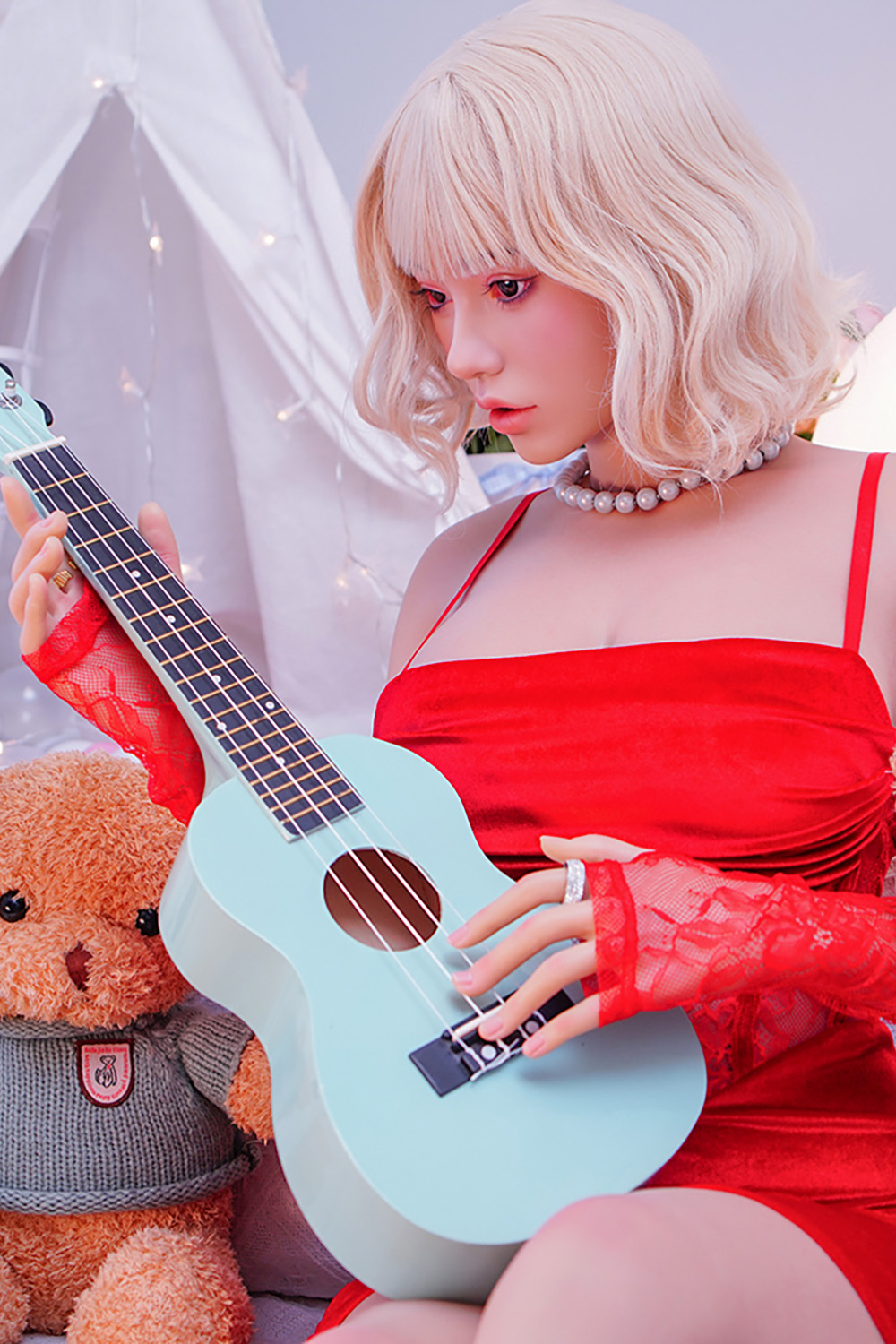 163cm D-Cup Silicone Sex Doll - Wynloria Busty Silicone Sex Doll, Soft & Elastic with High Realism