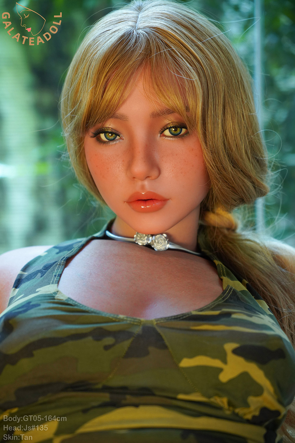 164cm C-Cup Silicone Sex Doll - Salynne Premium Silicone Doll with Large Breasts and Tan Skin Tone
