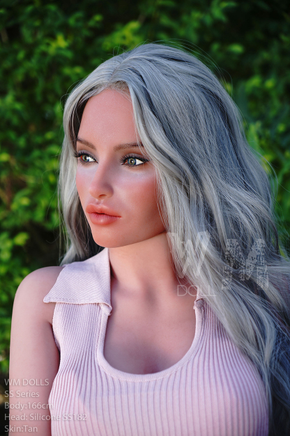 166cm/5ft5 C-Cup Silicone Head Sex Doll - Brina-DollsLover Official Store