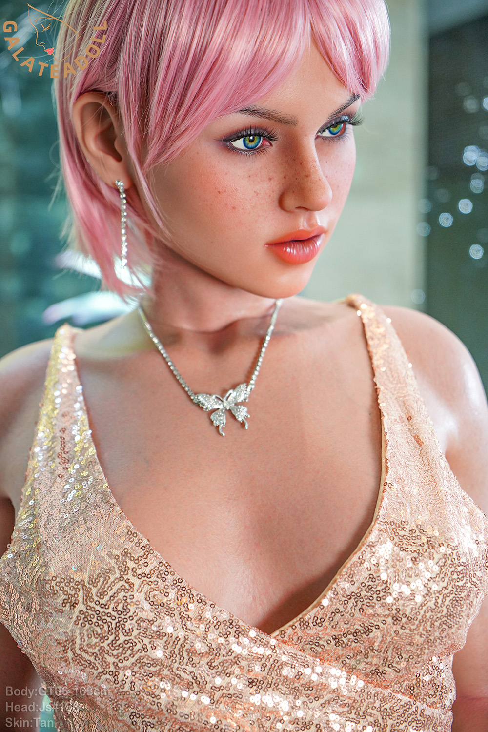 163cm D-Cup Silicone Sex Doll - Wralyn F-Cup Female Silicone Doll with Tan Skin and Life-Size Body