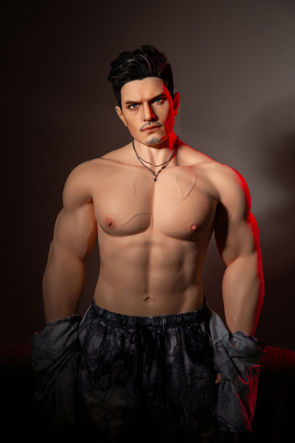 175cm  Silicone Hyper Realistic Muscular Black Hair Sex Doll - Thor for Sale | DollsLover Official Store | Qita Doll
