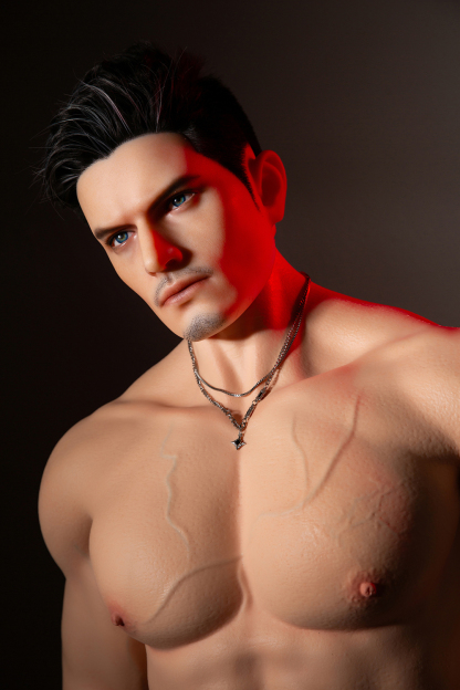 175cm  Silicone Hyper Realistic Muscular Black Hair Sex Doll - Thor for Sale | DollsLover Official Store | Qita Doll

