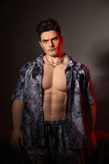 175cm  Silicone Hyper Realistic Muscular Black Hair Sex Doll - Thor for Sale | DollsLover Official Store | Qita Doll
