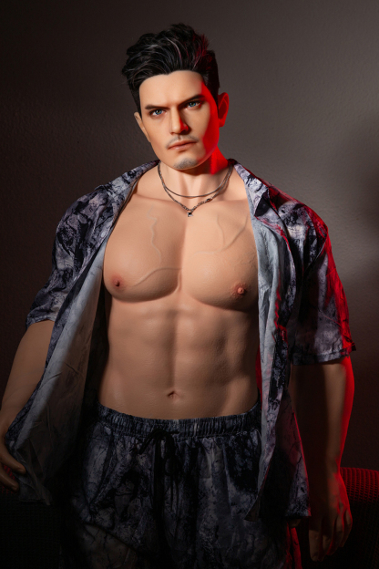 175cm  Silicone Hyper Realistic Muscular Black Hair Sex Doll - Thor for Sale | DollsLover Official Store | Qita Doll
