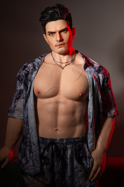 175cm  Silicone Hyper Realistic Muscular Black Hair Sex Doll - Thor for Sale | DollsLover Official Store | Qita Doll
