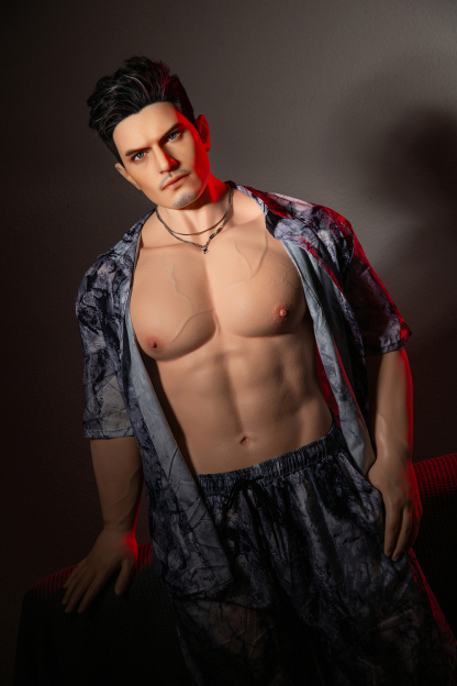 175cm  Silicone Hyper Realistic Muscular Black Hair Sex Doll - Thor for Sale | DollsLover Official Store | Qita Doll
