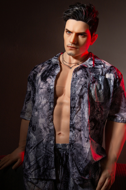175cm  Silicone Hyper Realistic Muscular Black Hair Sex Doll - Thor for Sale | DollsLover Official Store | Qita Doll
