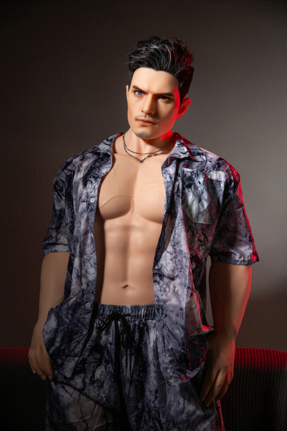 175cm  Silicone Hyper Realistic Muscular Black Hair Sex Doll - Thor for Sale | DollsLover Official Store | Qita Doll
