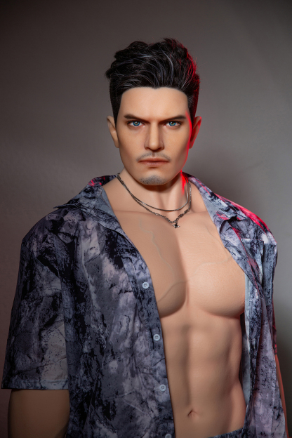 175cm  Silicone Hyper Realistic Muscular Black Hair Sex Doll - Thor for Sale | DollsLover Official Store | Qita Doll
