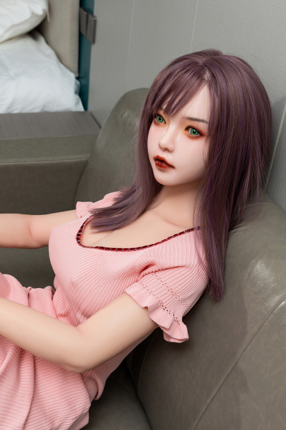 150cm H-Cup Silicone Head TPE Body Lifelike Asian Purple Hair Sex Doll - Lyssandre for Sale | DollsLover Official Store | Qita Doll