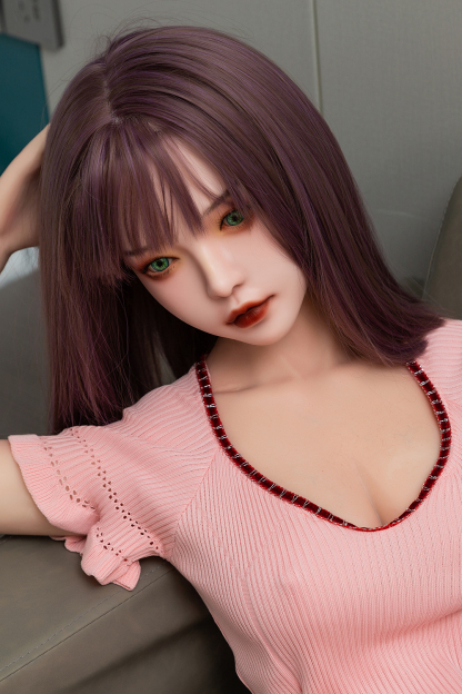 150cm H-Cup Silicone Head TPE Body Lifelike Asian Purple Hair Sex Doll - Lyssandre for Sale | DollsLover Official Store | Qita Doll