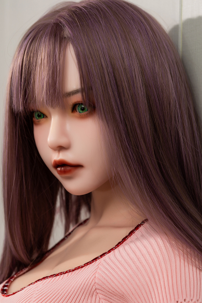 150cm H-Cup Silicone Head TPE Body Lifelike Asian Purple Hair Sex Doll - Lyssandre for Sale | DollsLover Official Store | Qita Doll