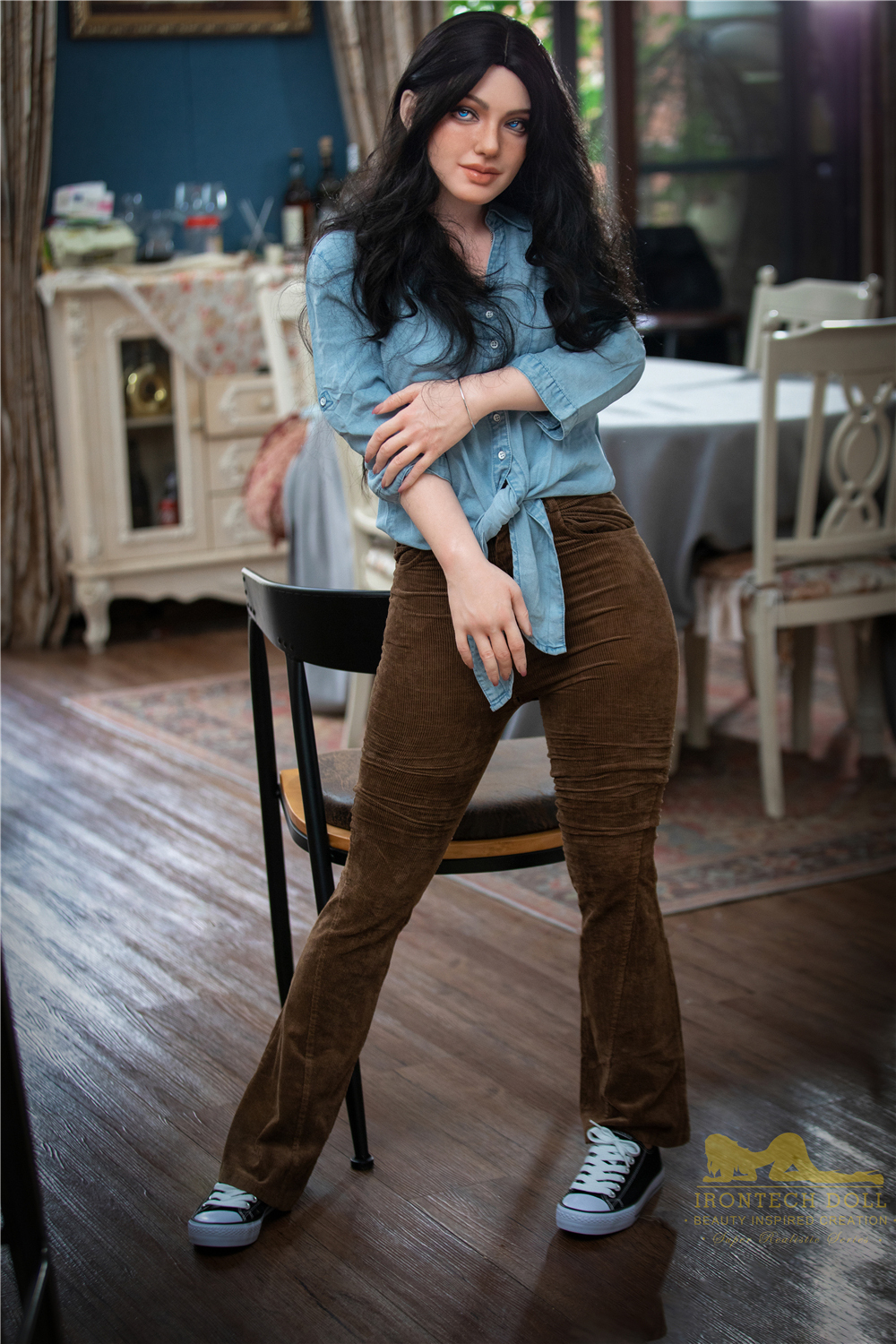 152cm/5ft A-Cup Silicone Sex Doll - Ivy Tall & Slim Silicone Sex Doll, Elegant Posture & Realistic Experience