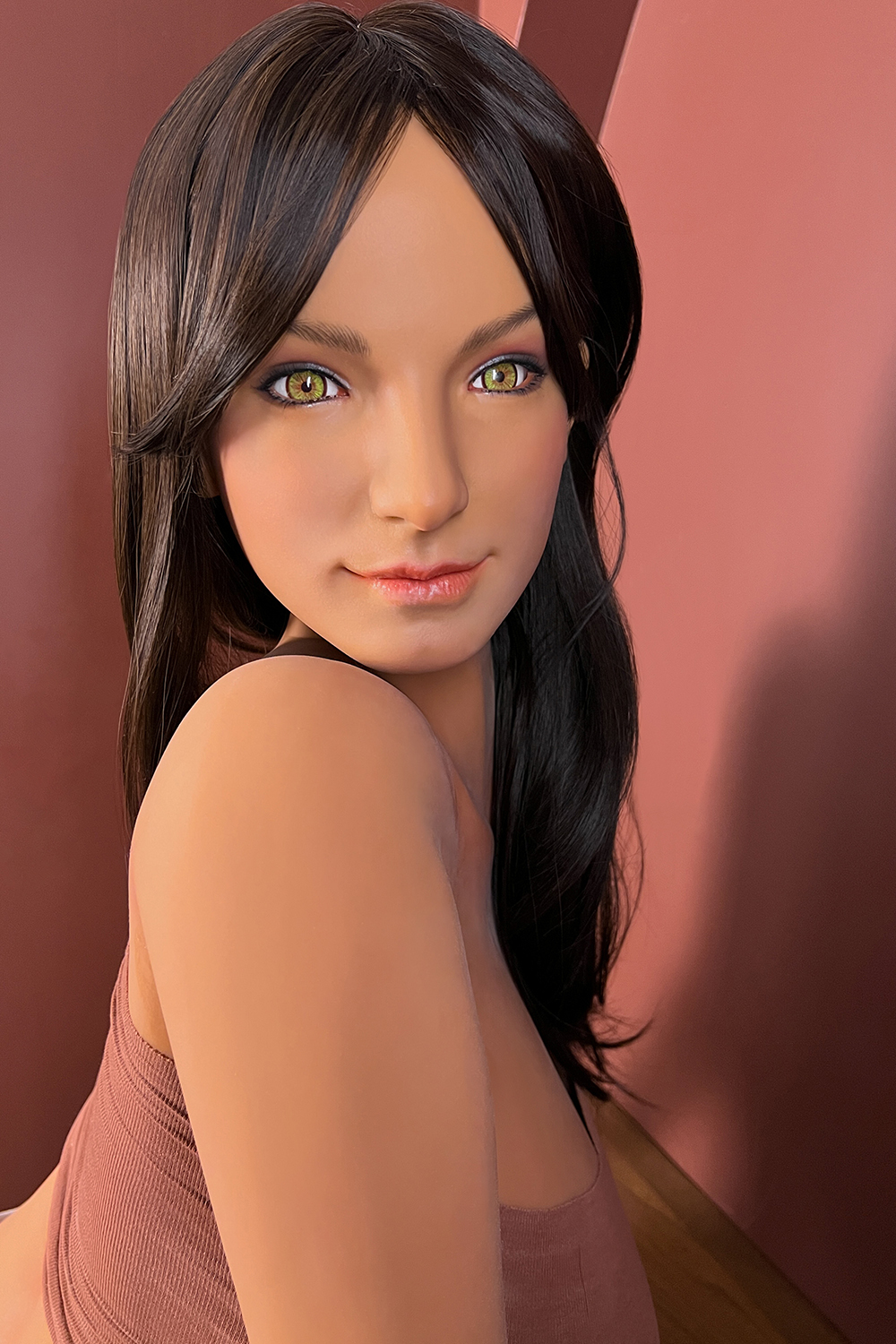 159cm J-Cup Silicone Head Sex Doll - Dravira Brown Silicone Head Beauty with Extreme Proportions