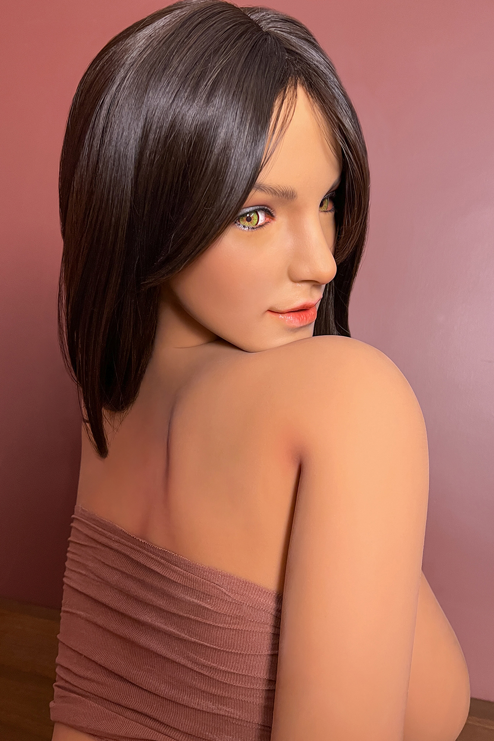 159cm J-Cup Silicone Head Sex Doll - Dravira Brown Silicone Head Beauty with Extreme Proportions