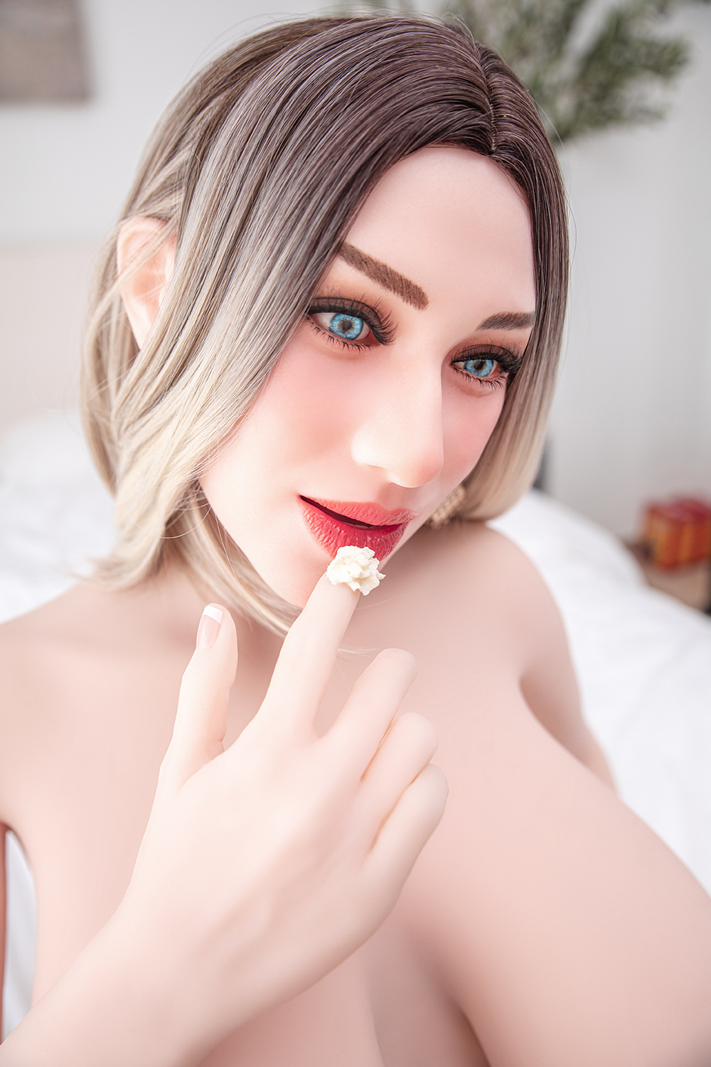 159cm J-Cup Silicone Head Sex Doll - Seravina Porcelain-Skinned Silicone Head Beauty with Extreme Curves