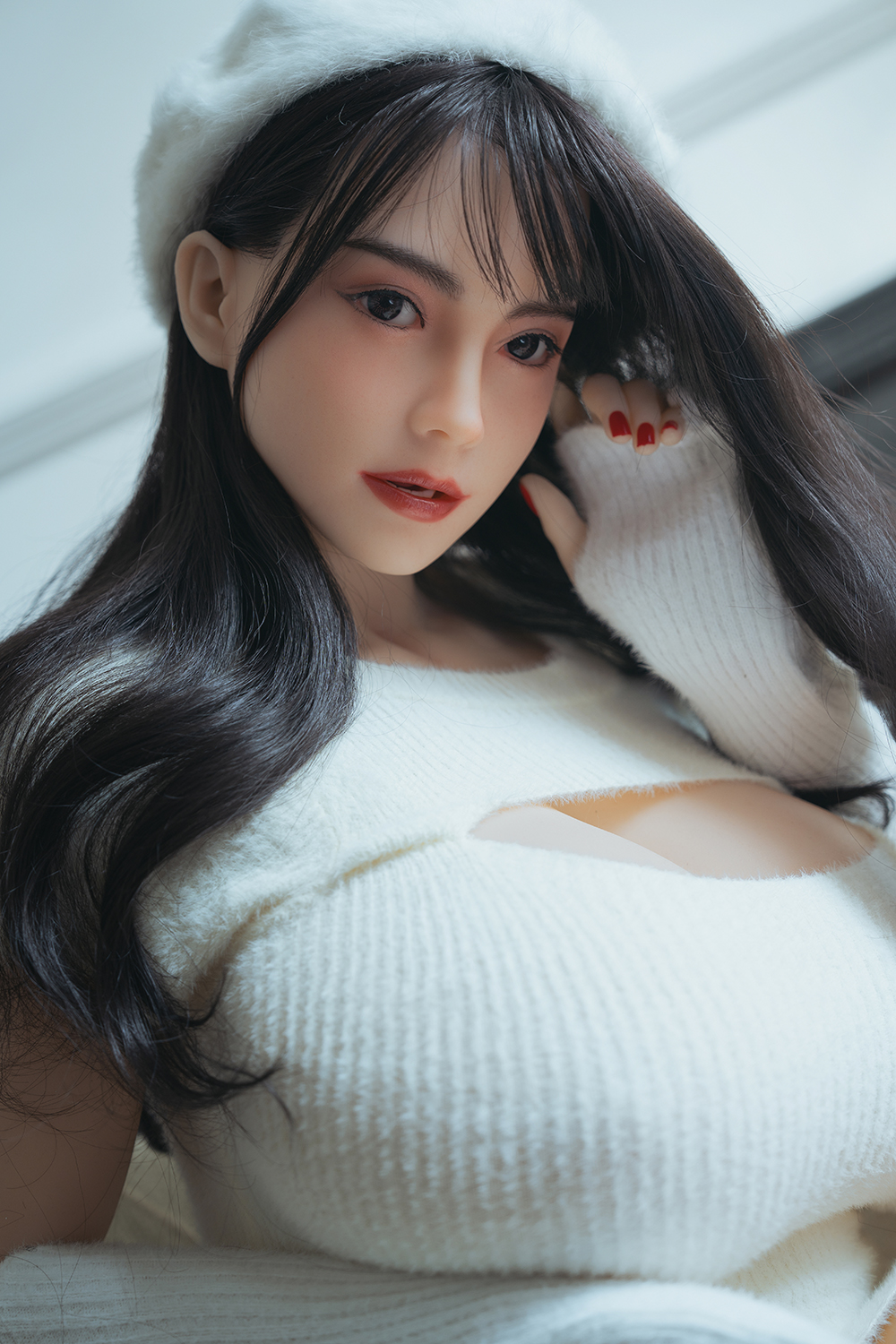 161cm G-Cup Silicone Sex Doll - Hyndessa Ultra-Soft Busty Silicone Sex Doll, Perfect Feel & Realistic Bounce