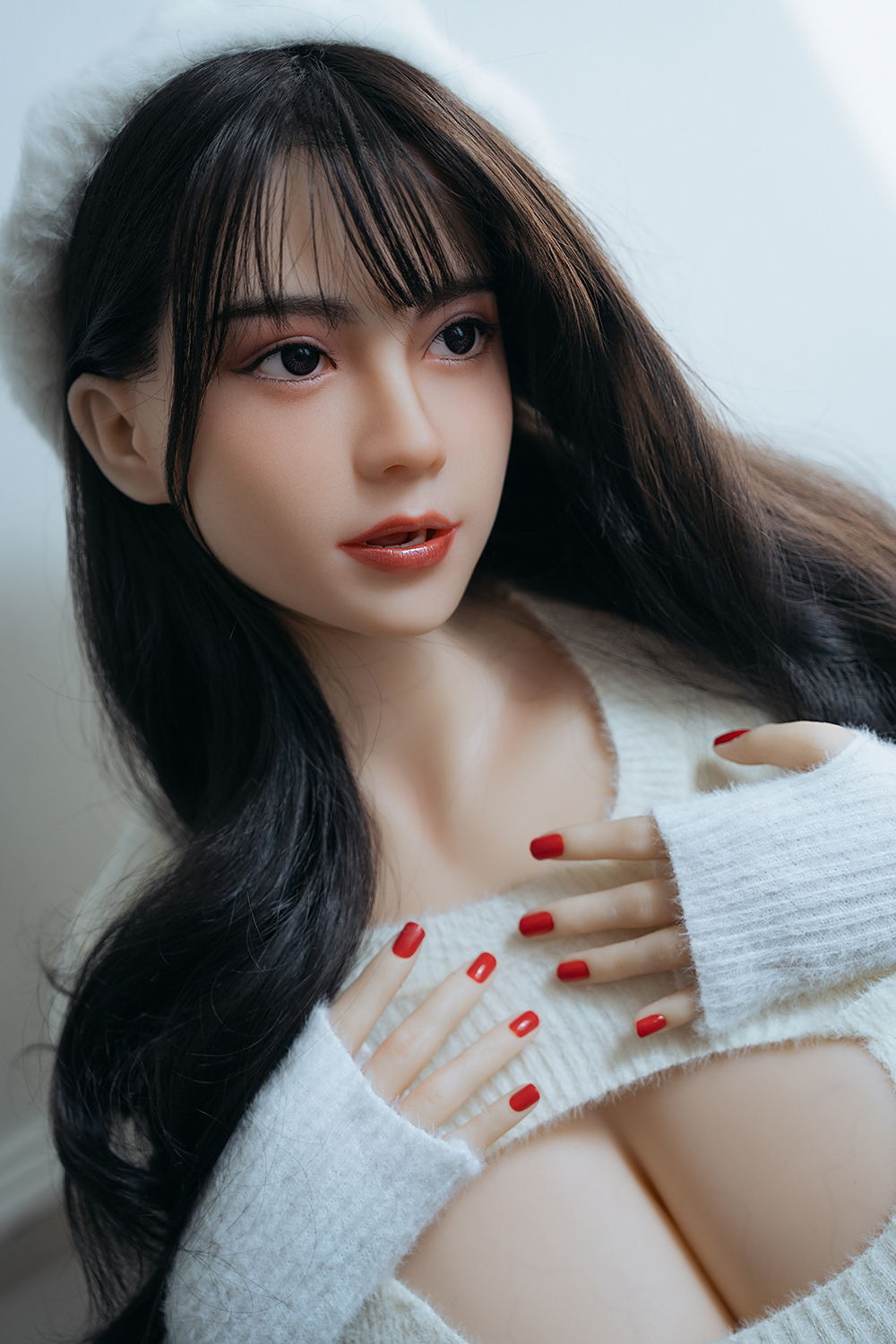 161cm G-Cup Silicone Sex Doll - Hyndessa Ultra-Soft Busty Silicone Sex Doll, Perfect Feel & Realistic Bounce