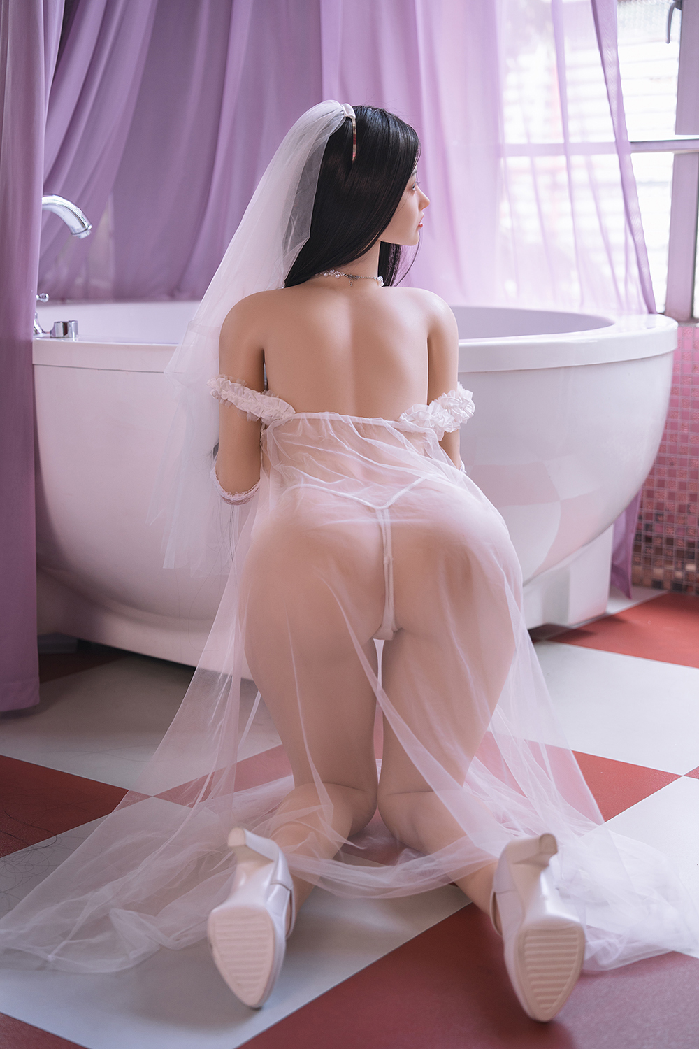 168cm F-Cup Silicone Sex Doll - Wrenara Super Busty Silicone Sex Doll, Deep V-Bust & Ultra-Soft Feel