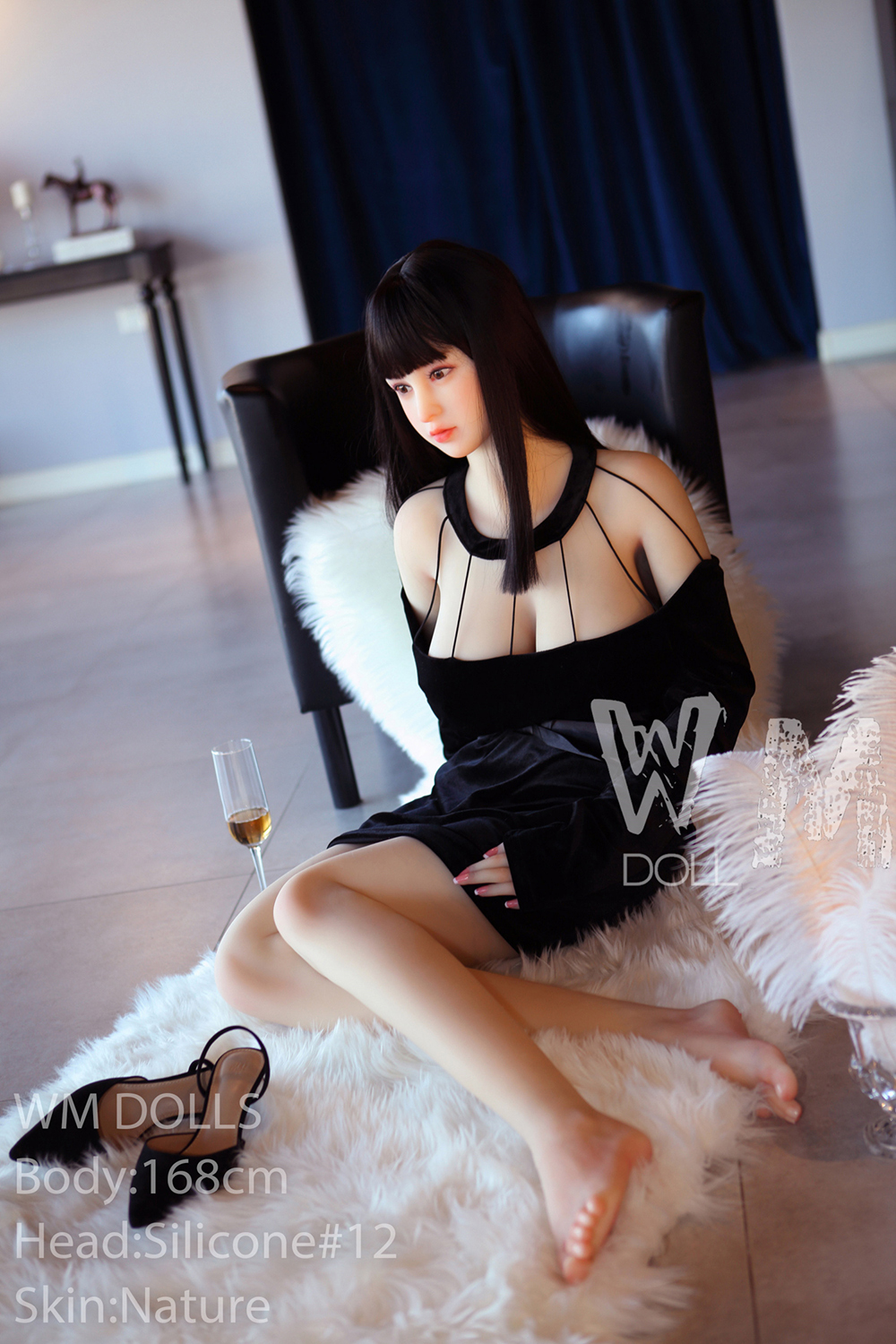 168cm/5ft6 F-Cup Silicone Head Sex Doll - Carly