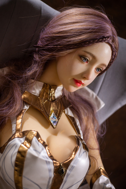 170cm E-Cup Silicone Head TPE Body Realistic Cute Purple Hair Sex Doll - Faryndis for Sale | DollsLover Official Store | Qita Doll