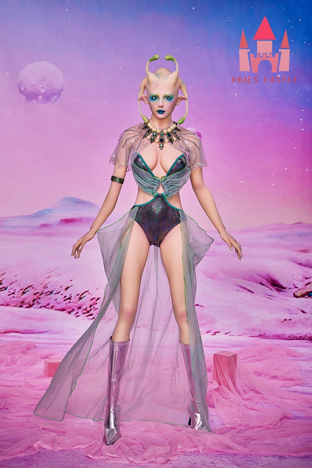 166cm D-Cup TPE Sex Doll - Brisella Sci-Fi Alien Sex Doll with Curvy Body, Soft TPE Skin and Sophisticated Female Style