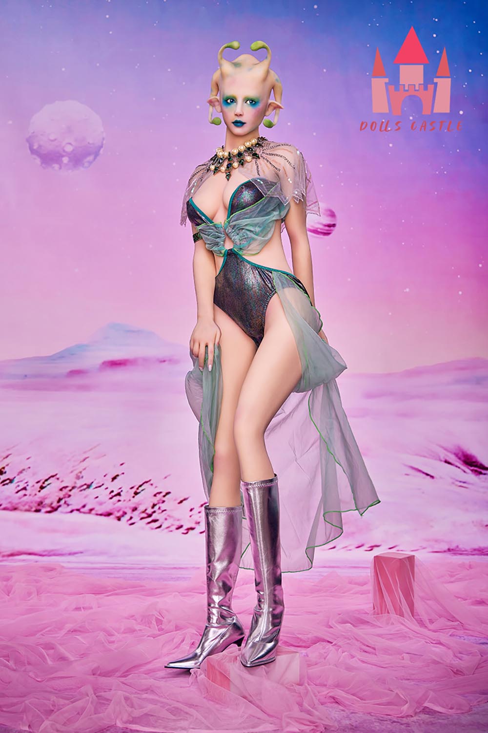 166cm D-Cup TPE Sex Doll - Brisella Sci-Fi Alien Sex Doll with Curvy Body, Soft TPE Skin and Sophisticated Female Style