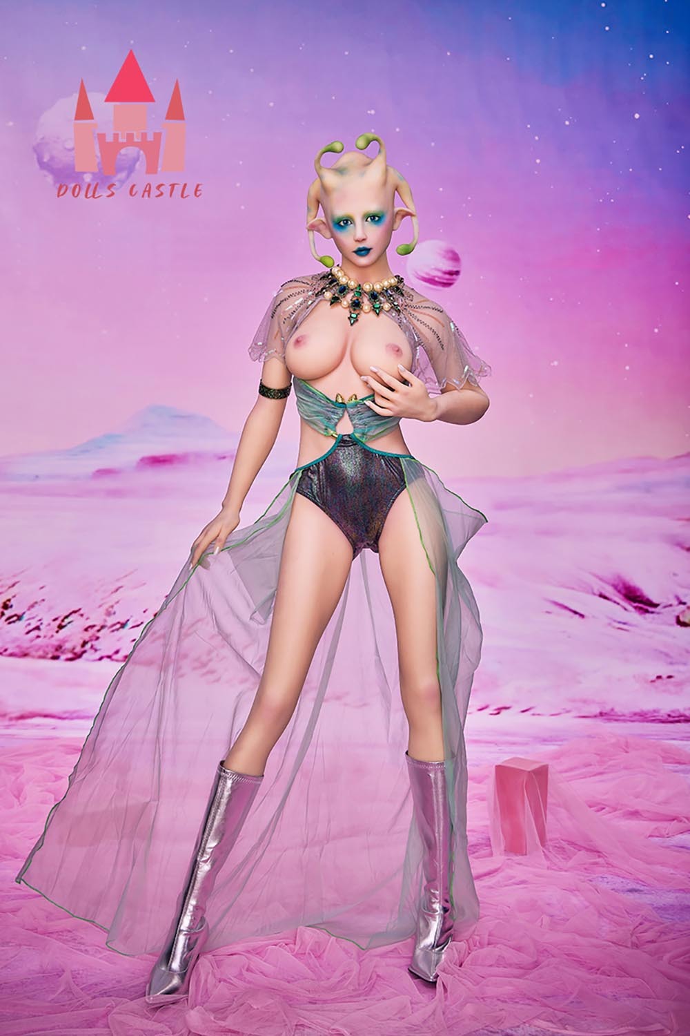 166cm D-Cup TPE Sex Doll - Brisella Sci-Fi Alien Sex Doll with Curvy Body, Soft TPE Skin and Sophisticated Female Style