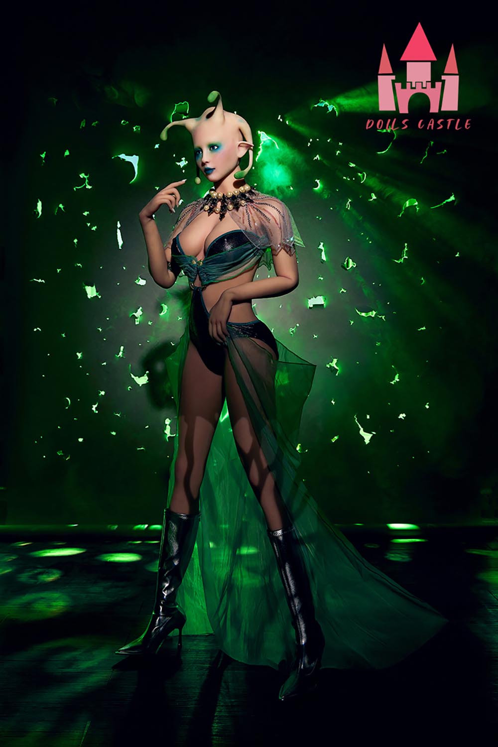 166cm D-Cup TPE Sex Doll - Brisella Sci-Fi Alien Sex Doll with Curvy Body, Soft TPE Skin and Sophisticated Female Style