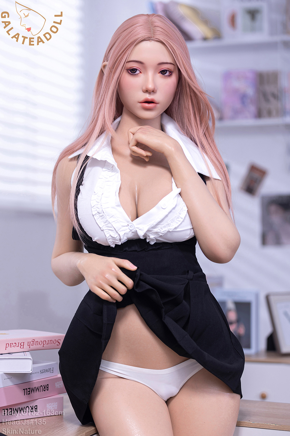 163cm D-Cup Silicone Sex Doll - Azrielle Busty Silicone Goddess, Ultra-Soft Touch & Golden Ratio Body