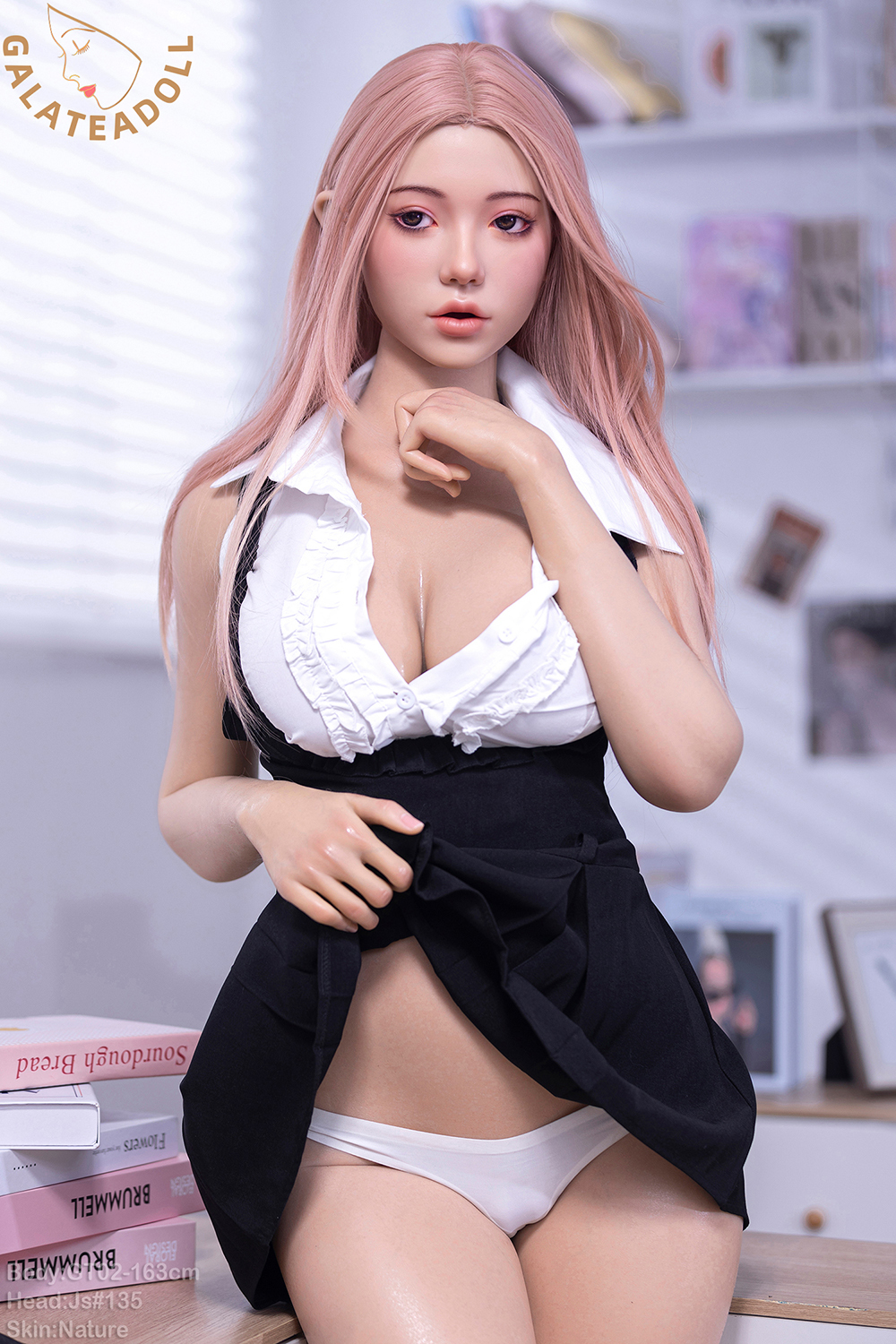 163cm D-Cup Silicone Sex Doll - Azrielle Busty Silicone Goddess, Ultra-Soft Touch & Golden Ratio Body