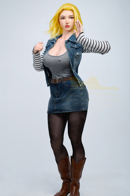 159cm/5ft3 F-Cup Silicone Sex Doll – Quenitha-DollsLover Official Store