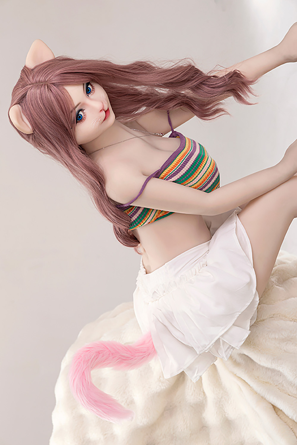 156cm E-Cup TPE Sex Doll - Yavessa Busty Sci-Fi Cat Animal  Sex Doll Made of Realistic TPE, Full Size Female with Curvy Body