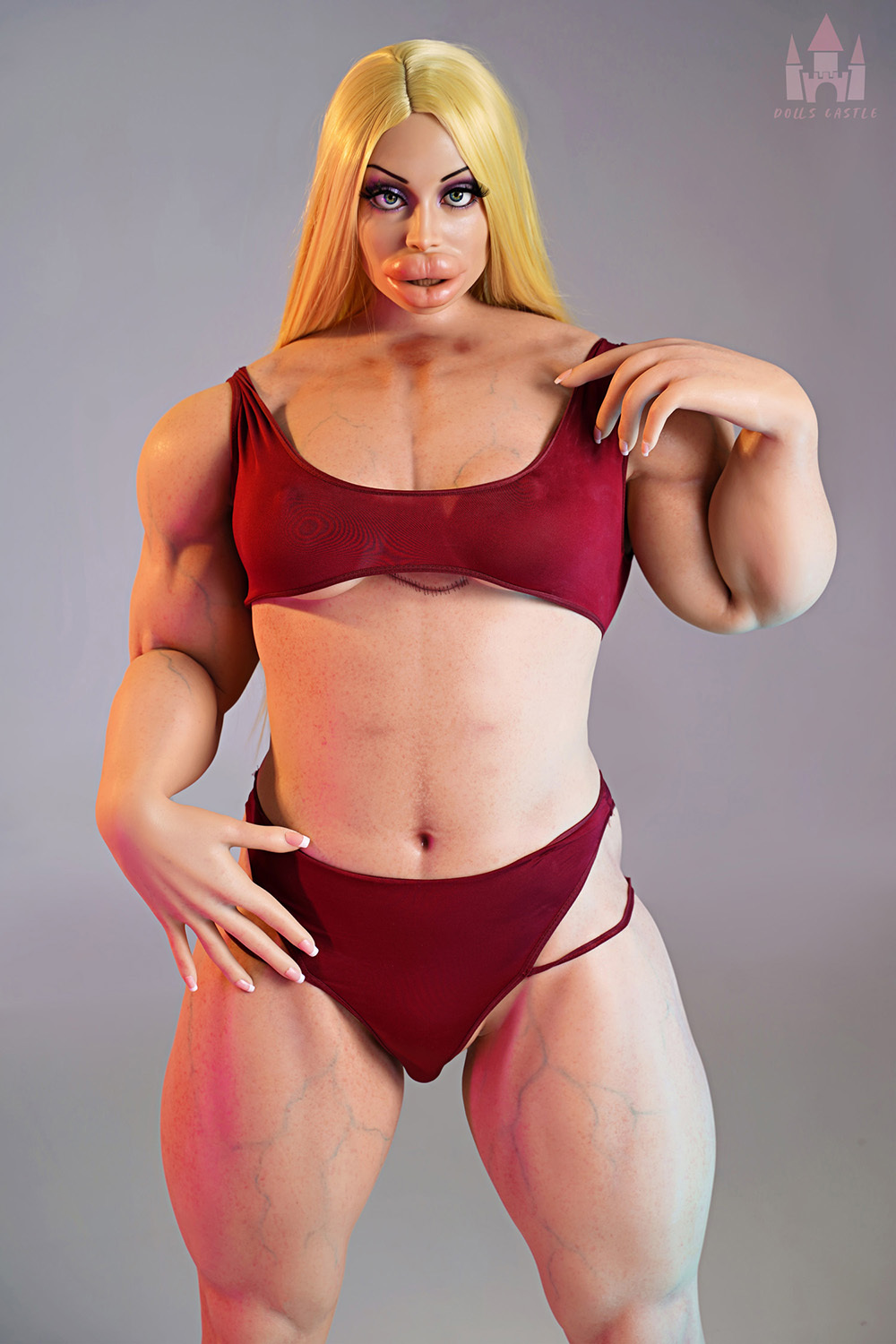 160cm B-Cup Shemale Silicone Sex Doll - Marovelle Western Face Trans Doll – Busty Silicone Body