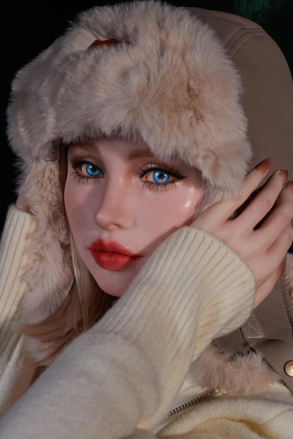 157cm C-Cup Silicone Sex Doll - Valyria C-Cup Silicone Companion with Communist Aesthetic