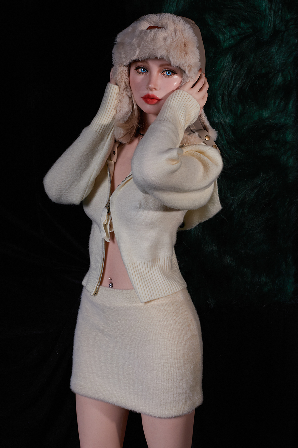 157cm C-Cup Silicone Sex Doll - Valyria C-Cup Silicone Companion with Communist Aesthetic