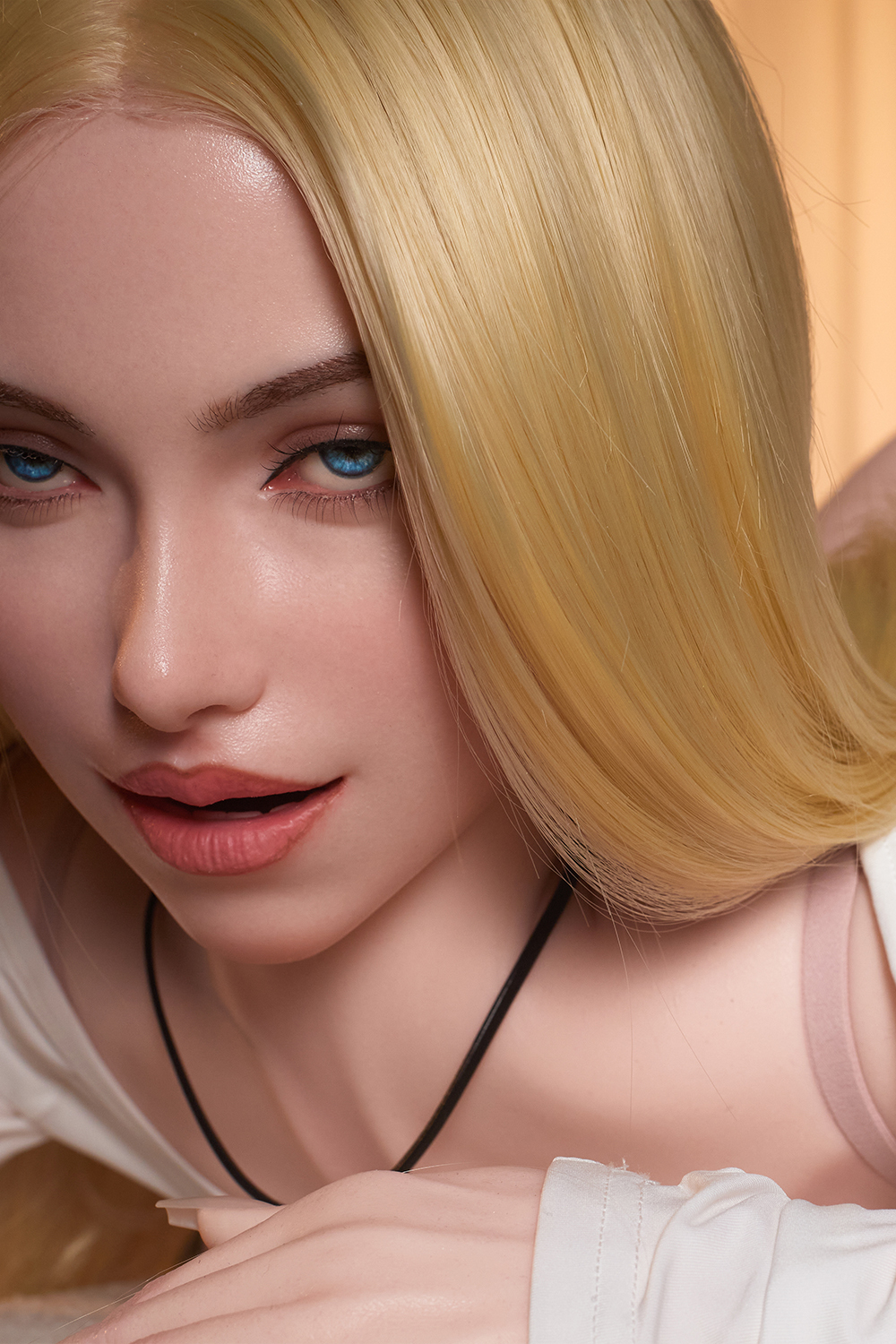 163cm E-Cup Silicone Sex Doll - Lunaria Blonde & Silky Hair & Natural Silicone Body