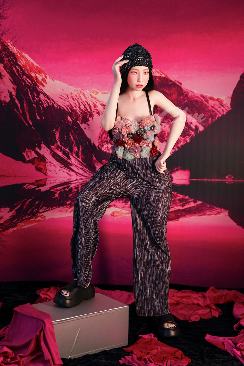 160cm A-Cup Silicone Sex Doll - Ravella Petite Silicone Companion with Glass Skin & Youthful Vibes