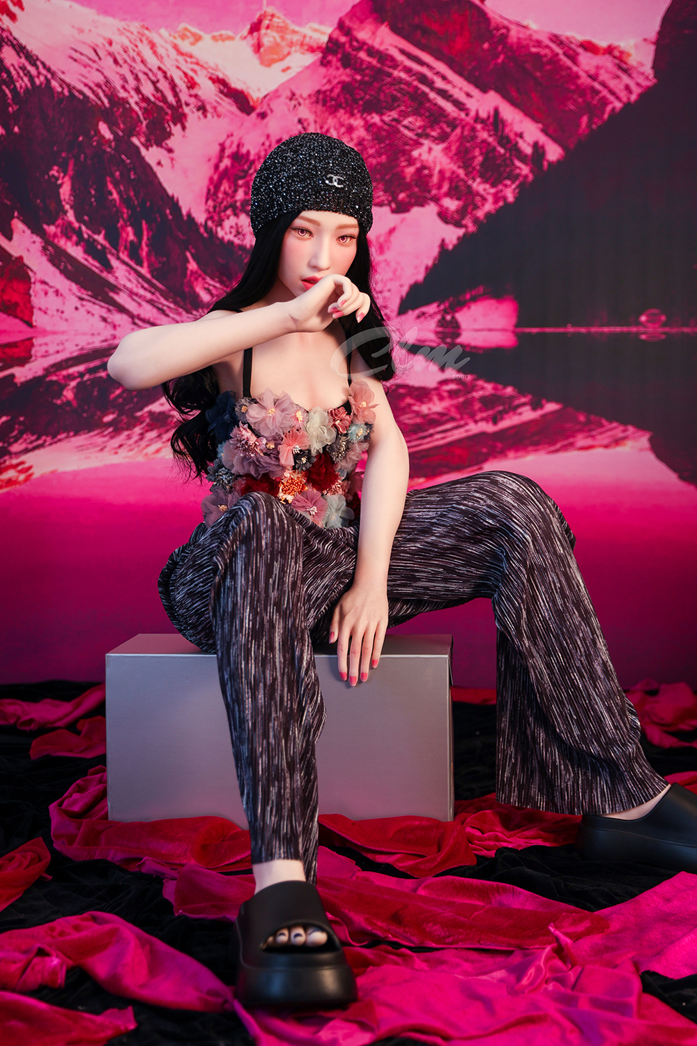 160cm A-Cup Silicone Sex Doll - Ravella Petite Silicone Companion with Glass Skin & Youthful Vibes