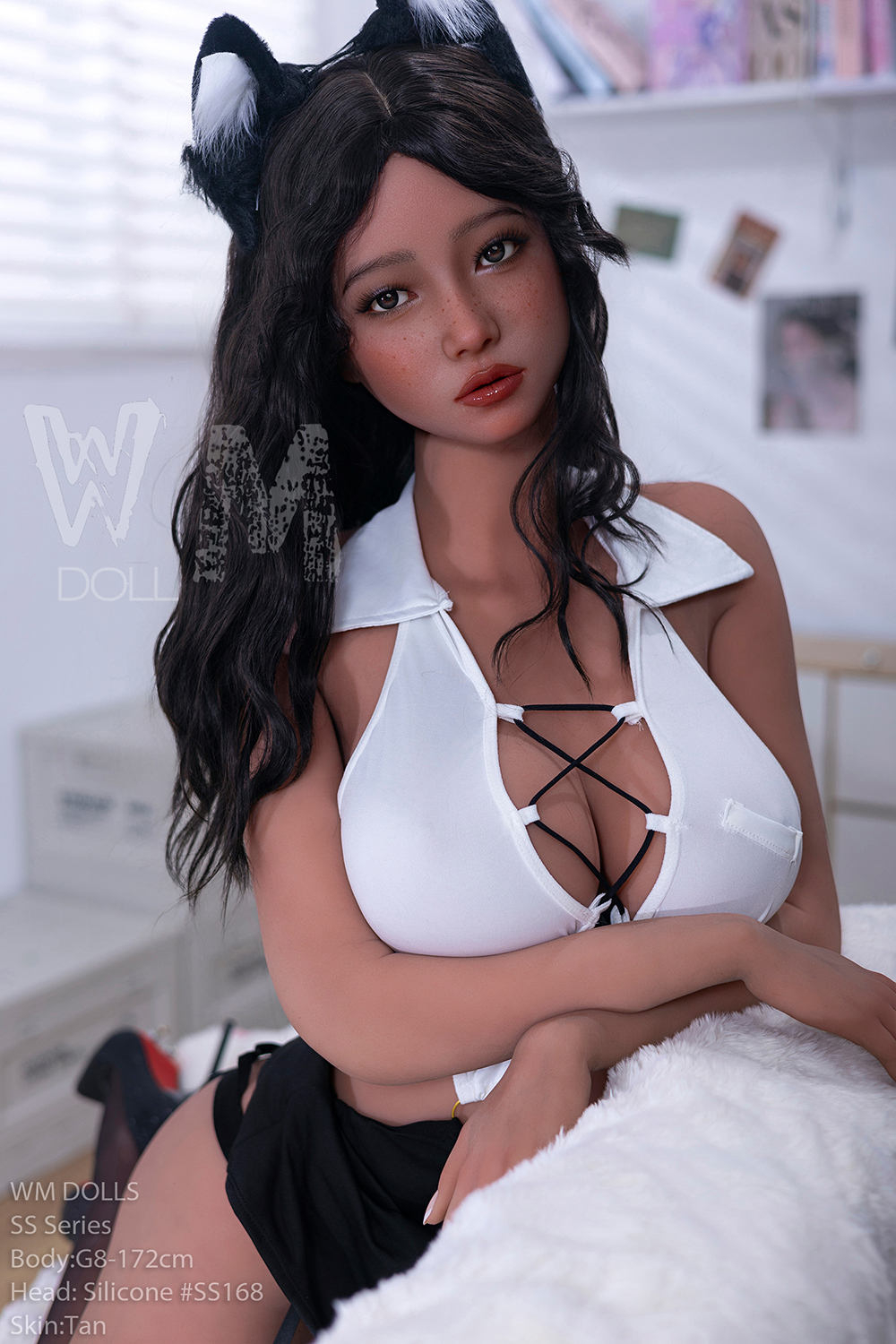 172cm/5ft8 D-Cup Silicone Head Sex Doll – Aracelia | Tanned, Authentic Features, Top Quality