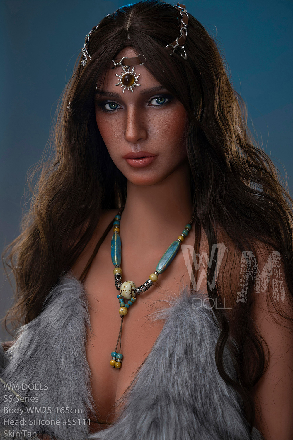 165cm/5ft5 F-Cup Silicone Head Sex Doll – Saphira | Primitive Tribal Style, F-Cup, Real Feel
