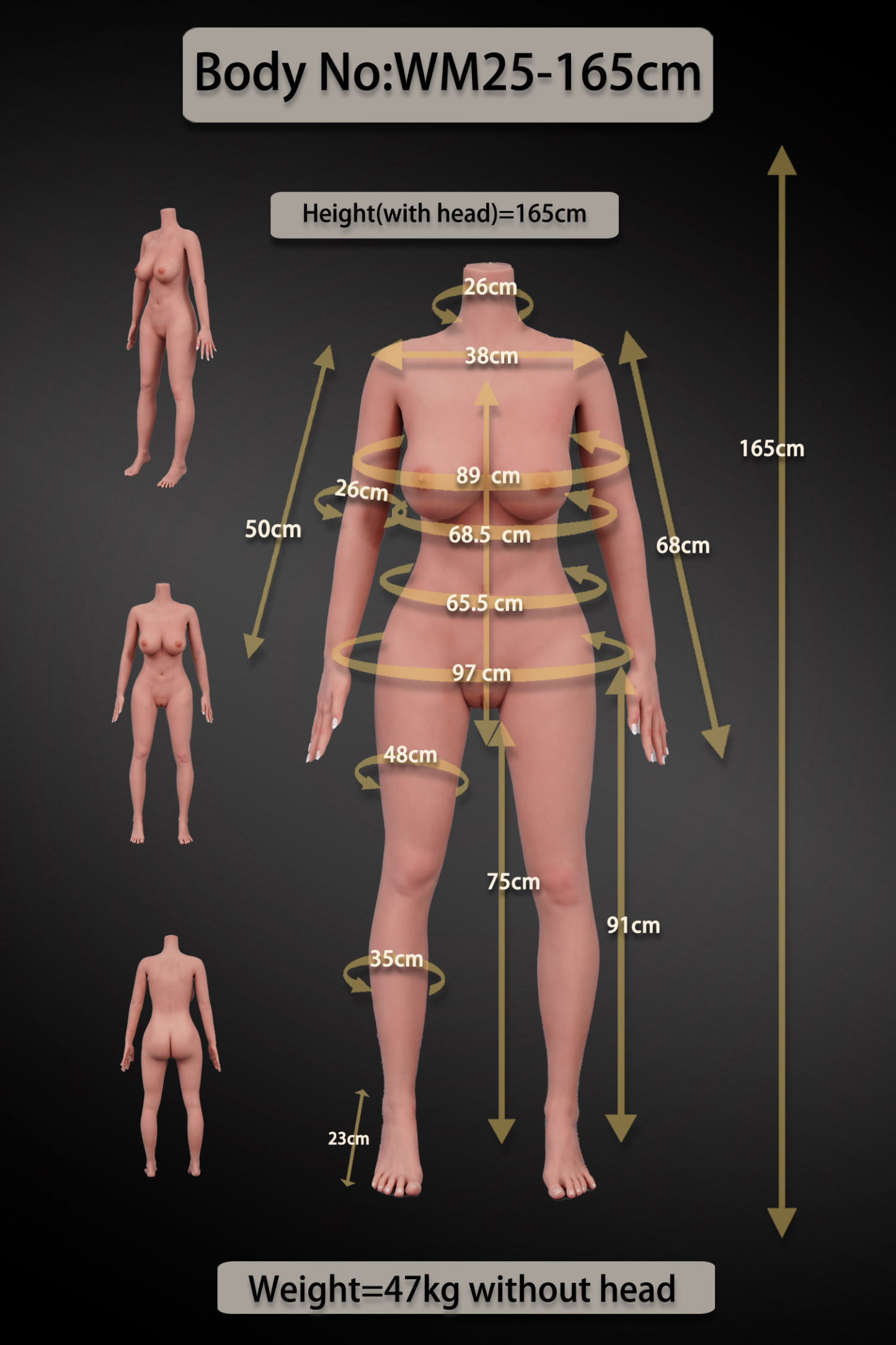 165cm/5ft5 F-Cup Silicone Head Sex Doll – Avella | Stunning MILF Look, Authentic Touch