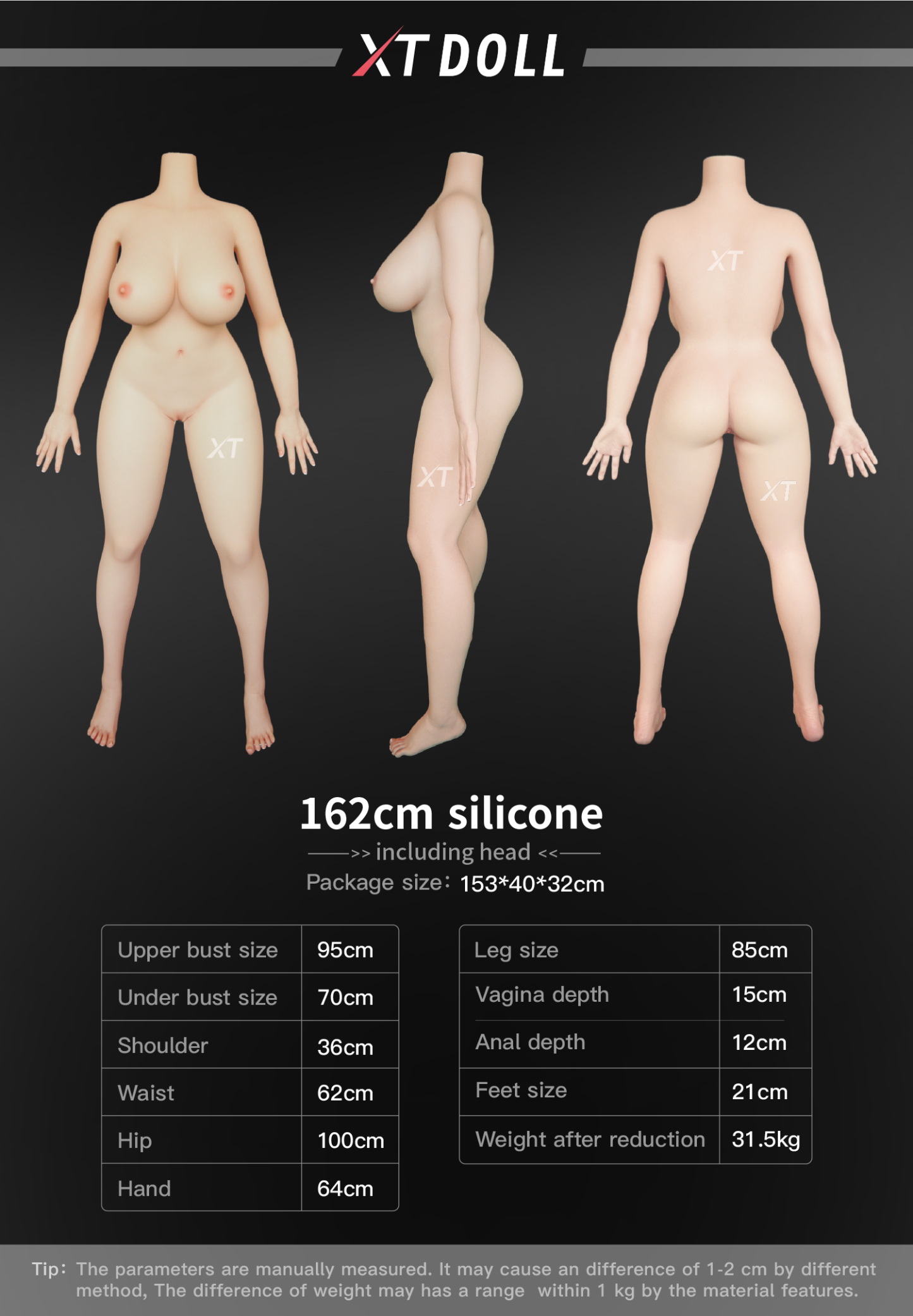 162cm G-Cup Silicone Sex Doll - Ismerelle Ultra Realistic Silicone Sex Doll with Detailed Features