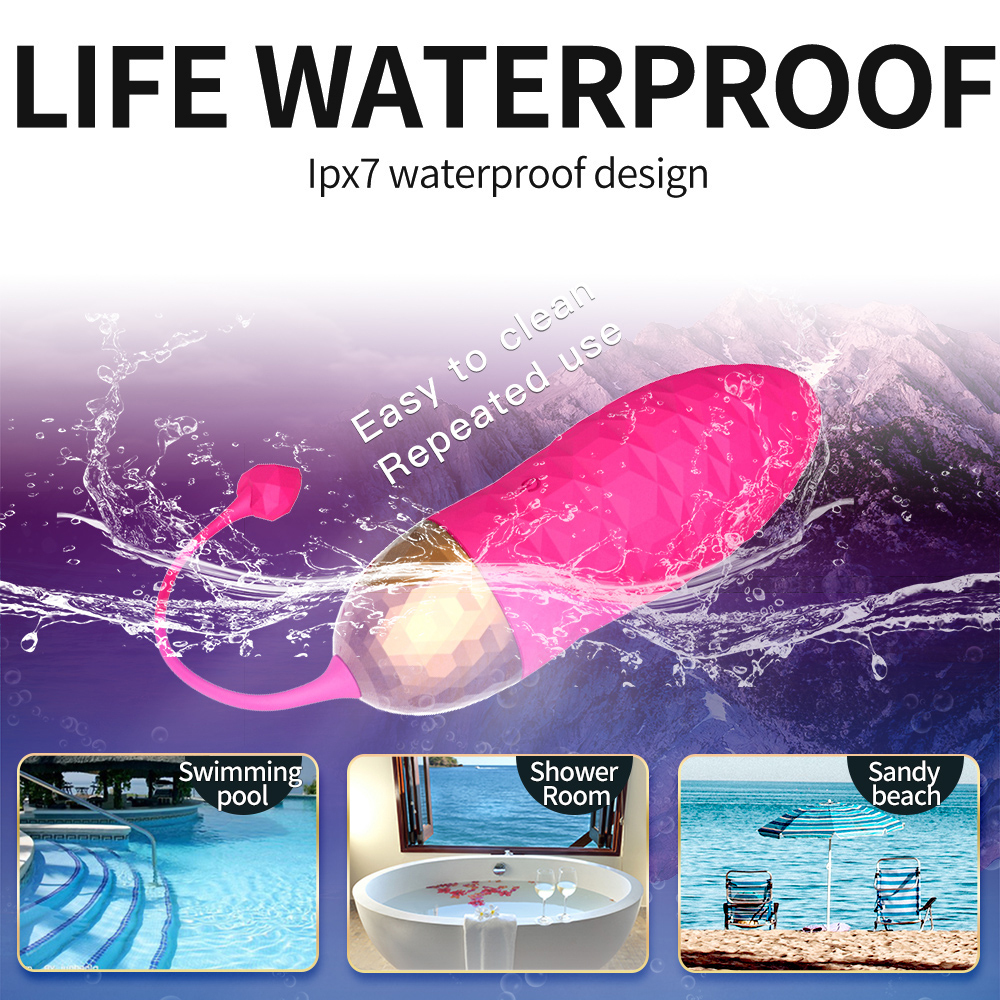 Yeain Colorful Diamond Vibrating Egg - Remote Control