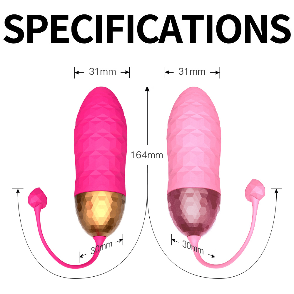 Yeain Colorful Diamond Vibrating Egg - Remote Control