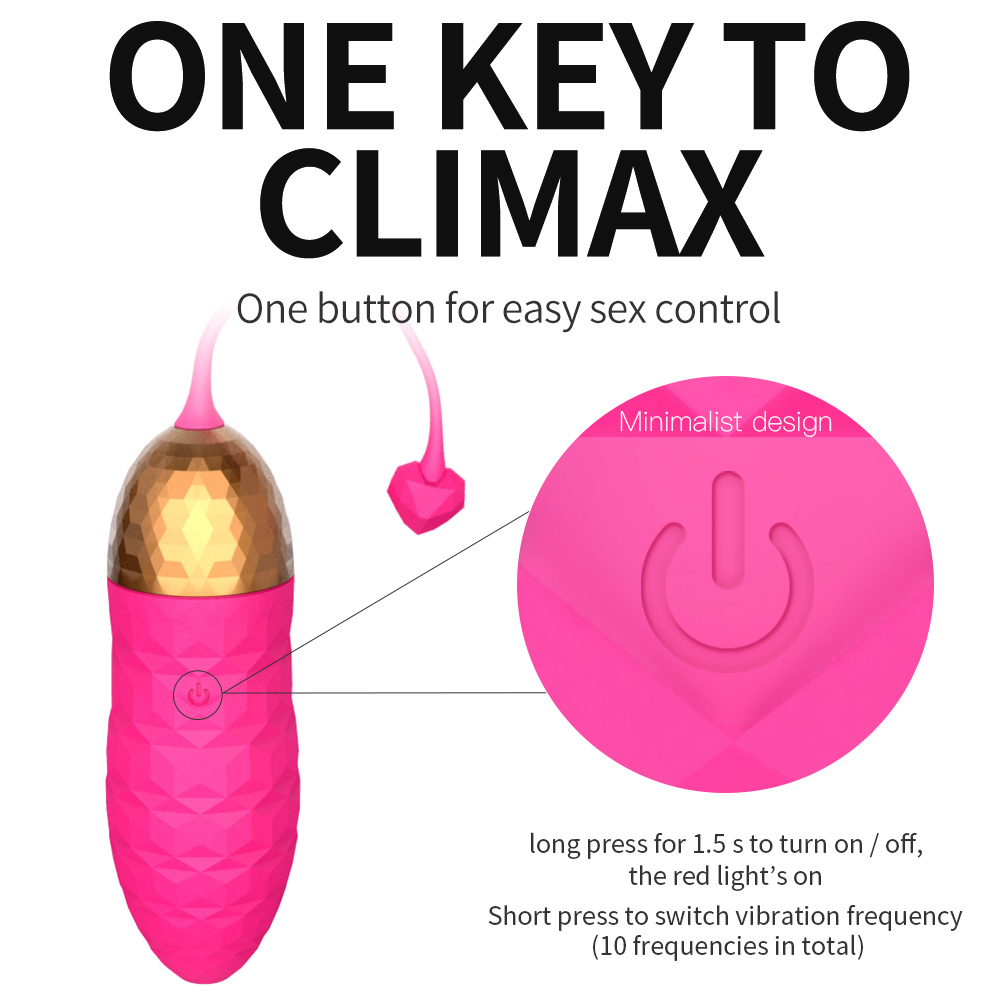 Yeain Colorful Diamond Vibrating Egg - Remote Control