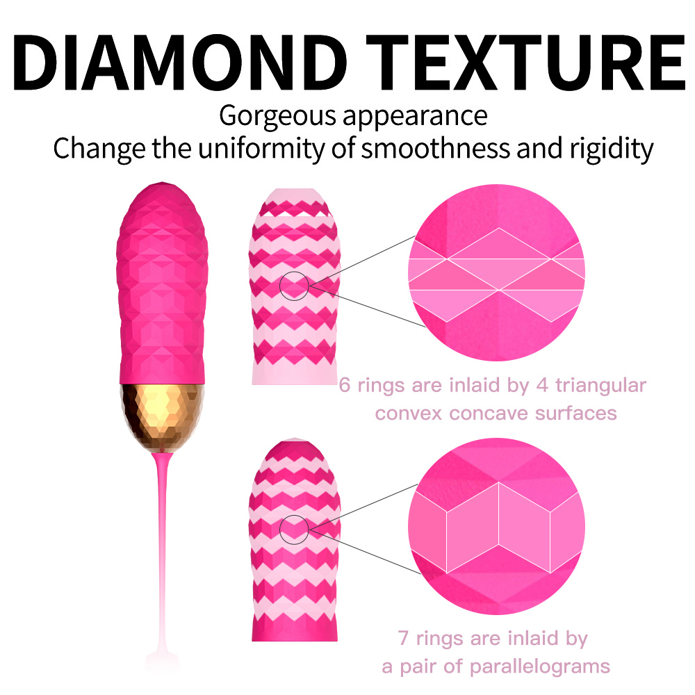 Yeain Colorful Diamond Vibrating Egg - Remote Control