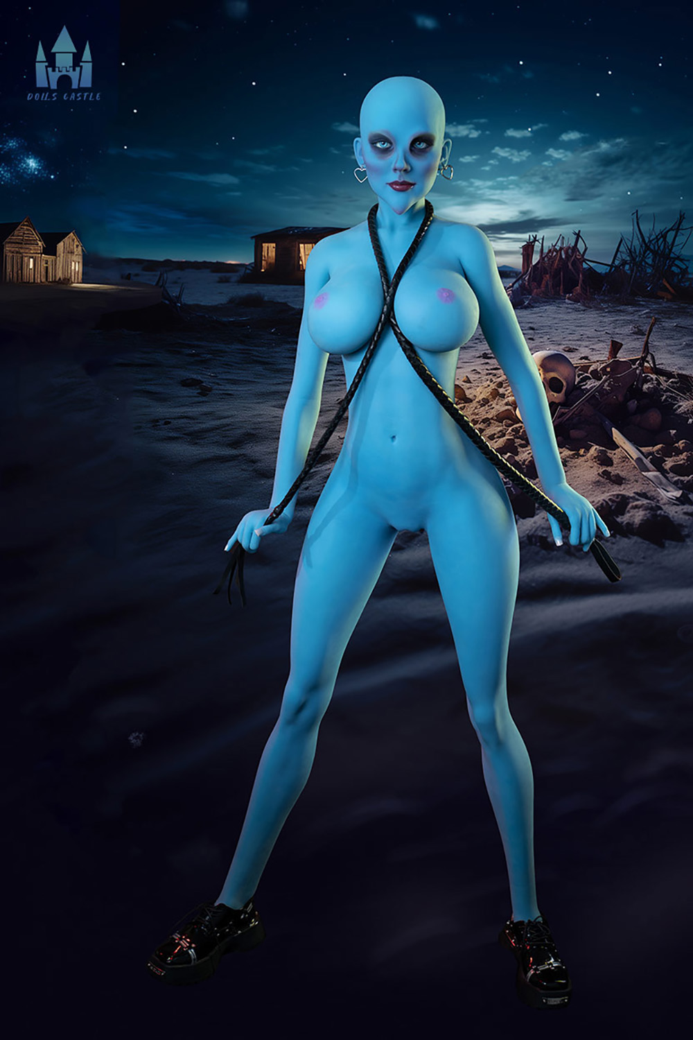 170cm G-Cup TPE Sex Doll - Luthira Life-Size Sci-Fi Alien Doll, Mature Look, Curvy TPE Body