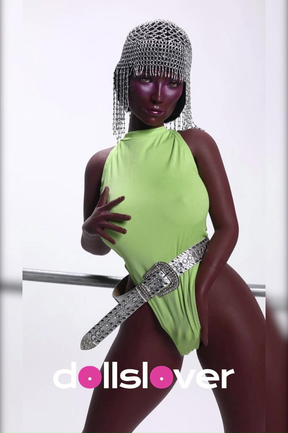 145cm Q-Cup Silicone Sex Doll - Kelryss Premium Life Size Silicone Doll – Mature Dark Skin Beauty with Busty Q-Cup Body