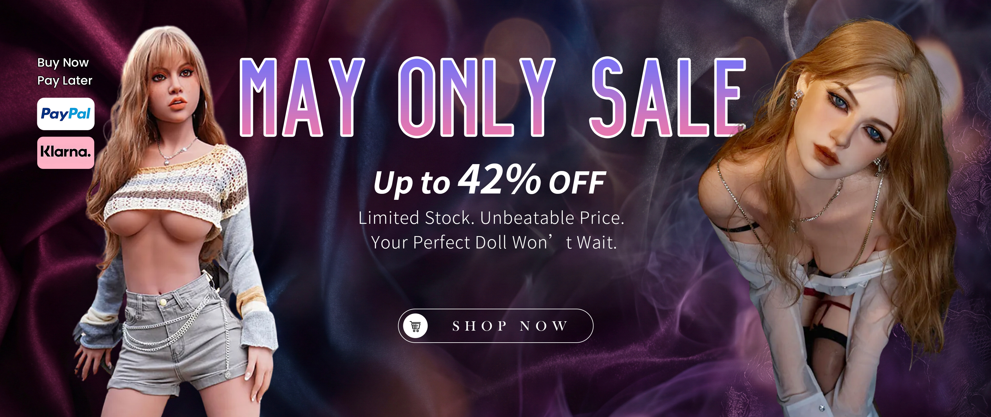 {"default":"May Only Sale Up to 42% Off Limited Stock Unbeatable Price Your Perfect Doll Buy Now Pay Later 18 Plus Adult Products Only"}
